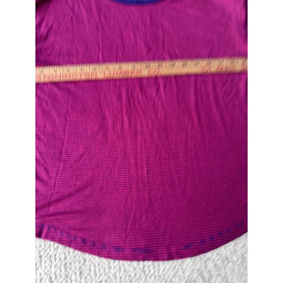 Vineyard Vines Long Sleeve Red Blue Striped Women Shirt size M Soft stretch crew - Picture 5 of 11